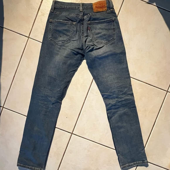 Levi's Blue Stretch Jeans Distressed and Ripped - Picture 3 of 3